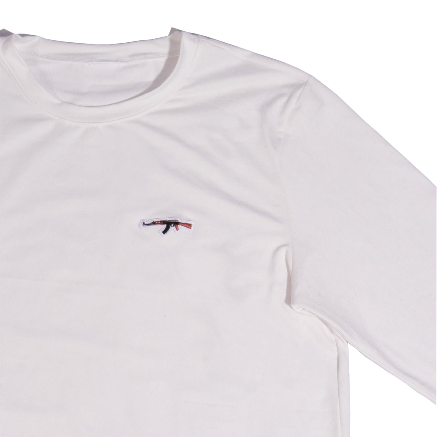 T-SHIRT AK47 BLANC - MANCHES LONGUES